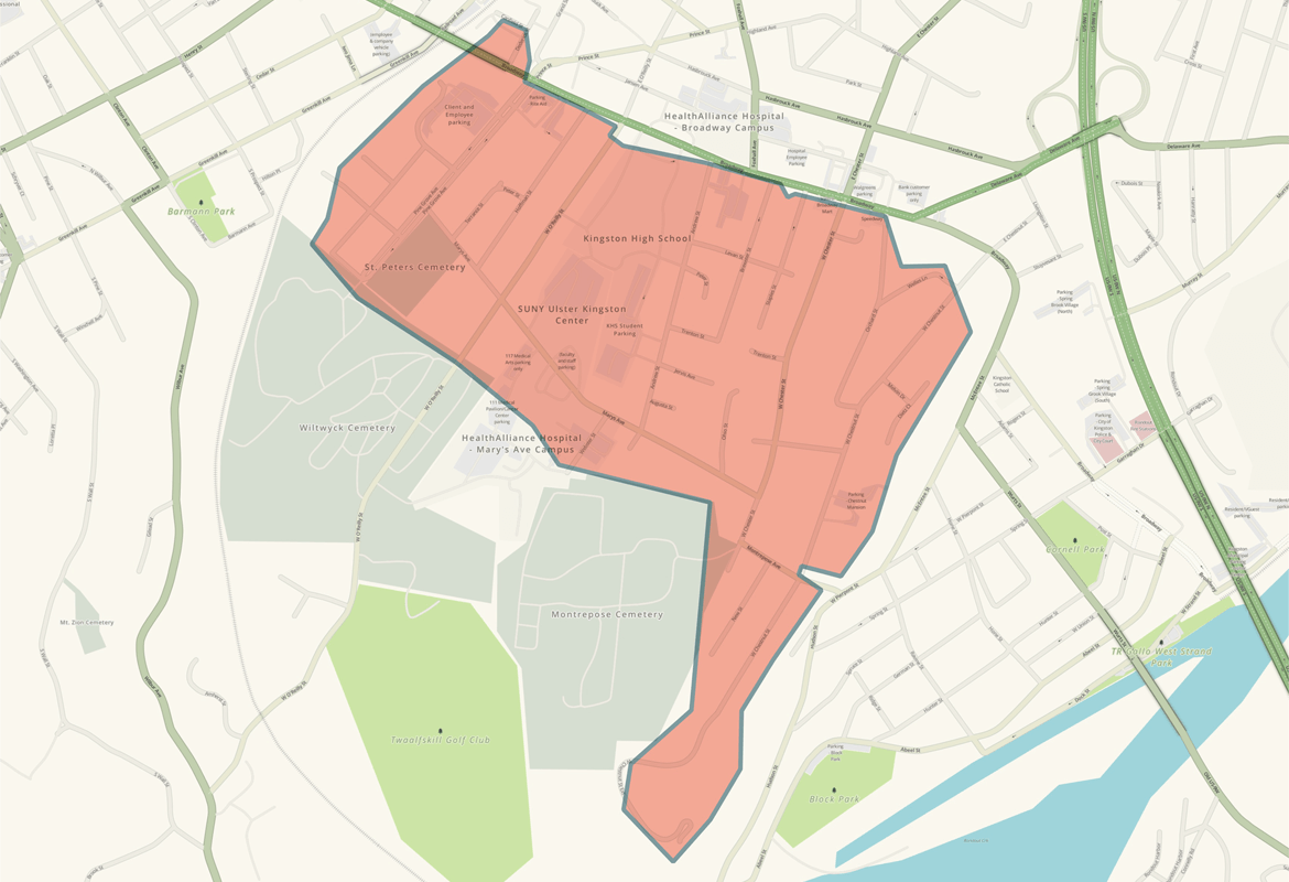 Kingston Build Area Map